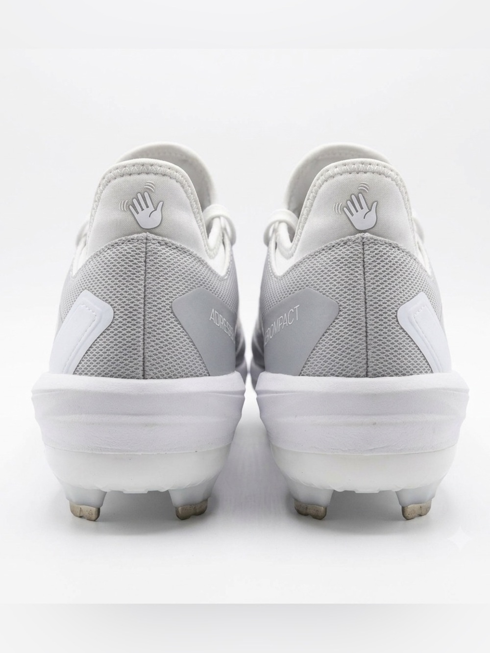 Adidas Adizero Impact TPU Baseball Cleats White Gray IF3355 Men's Size 6.5 - Picture 4 of 6